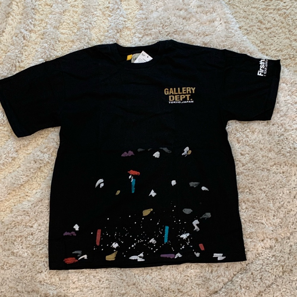Gallery Dept Painted Black Tee First Year Anniversary Tokyo Japan Men’s S, M, L
